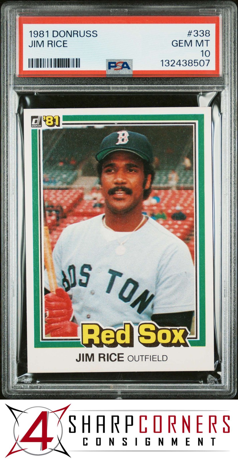 1981 DONRUSS #338 JIM RICE RED SOX HOF PSA 10