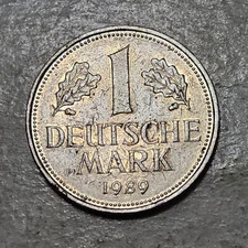 WEST GERMANY 🇩🇪 ONE (1) DEUTCSCHE MARK COIN 1989 D (MINTED IN MUNICH)