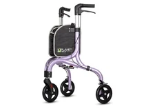 Planetwalk Premium 3 Wheel Rollator Walker for Seniors - PURPLE