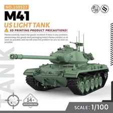 SSMODEL SS100527 1/100 15mm WarGaming Military Model Kit US M41 Light Tank
