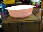Vintage Pyrex Casserole Dish 471 Pink Gooseberry 1 Pint No Lid
