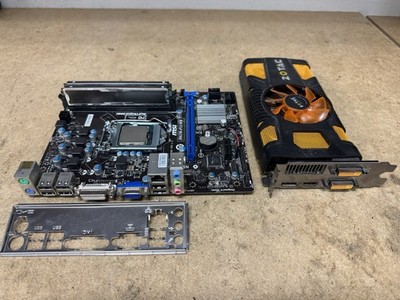 MSI H61M-P31/W8 LGA1155 Mobo + Intel i5-3470 CPU + 16GB DDR3 RAM + GTX560Ti GPU