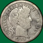 1892-O Barber Dime Choice Good G+ Coin #38551