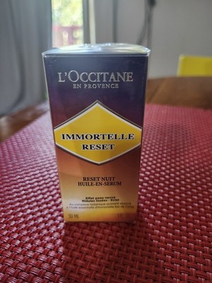 L'Occitane Immortelle Reset Night Serum - Yellow & Purple Box