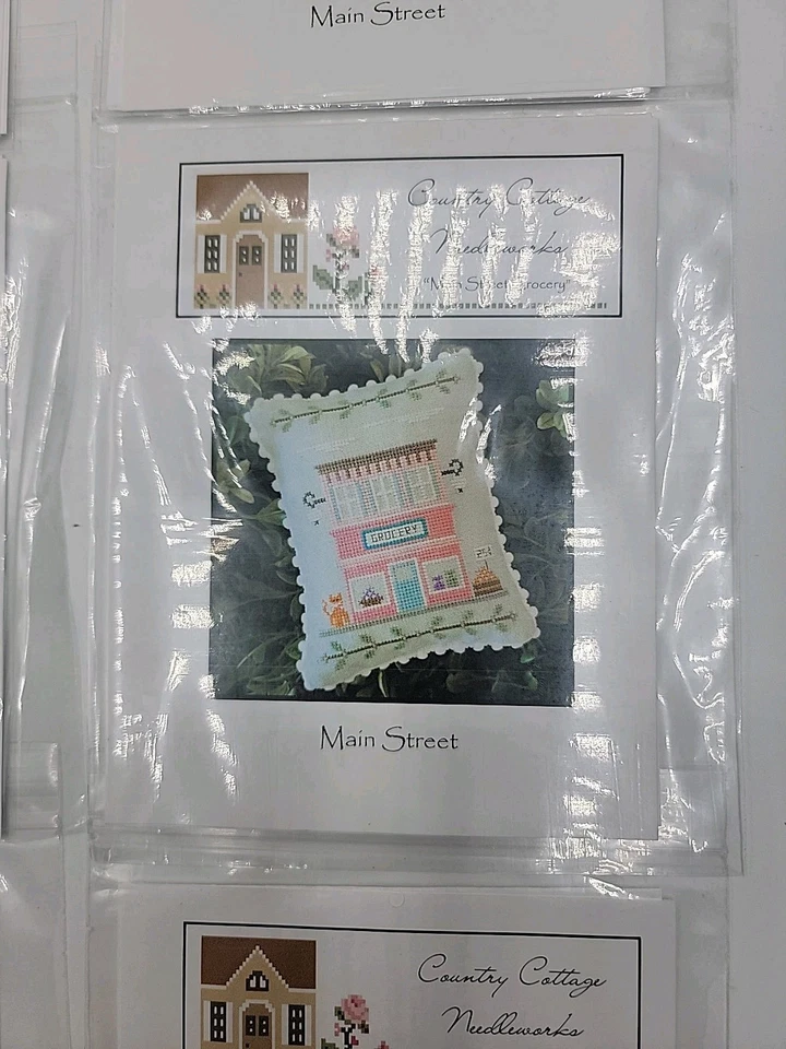 Country Cottage Needleworks Main Street Series Lot Of 6 Pattern Pamphlets New - Image 4 of 4