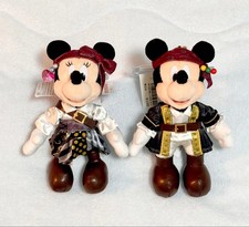 Tokyo Disney Limited Pirates of the Caribbean 2025 Mickey Minnie Plush Badge