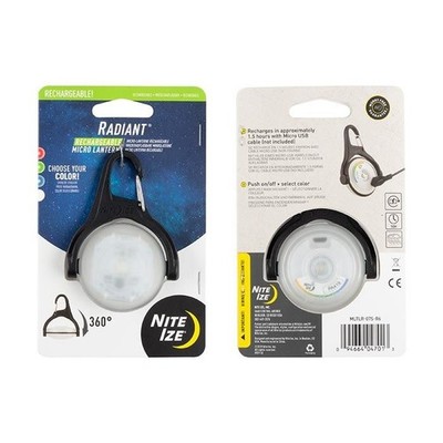 Nite Ize Radiant Rechargeable Micro Lantern, Disc-O Select, MLTLR-07S-R6