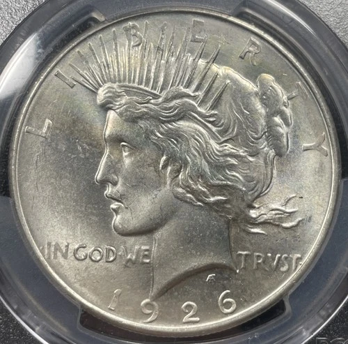 1926-D Peace Silver Dollar $1 PCGS MS64 Uncirculated