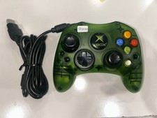 Genuine Microsoft XBOX Halo Green OEM S-Type Controller w/Breakaway Cable Tested