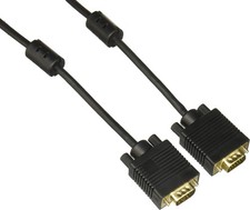 4XEM 6ft Coax VGA Monitor Cable HD15 Male To Male High Res 2M