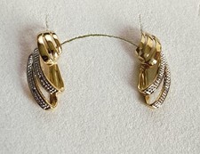 Gold Ohrstecker Ohrhänger bicolor Gelb-Weißgold 333, Neuwertig bis Neu, Top💞💞 