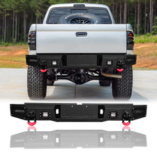 Vijay For 1995-2004 Toyota Tacoma Steel Rear Bumper With Led Lightsd-rings Vijay For 1995-2004 Toyota Tacoma Steel Rear Bumper With Led Lightsd-rings
