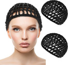 Wig Cap Thick Long Hair Caps Adjustable Net Mesh Braided Weaving Making Crochet