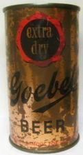 GOEBEL EXTRA DRY BEER, NATIONALLY FAMOUS... ss Flat Top CAN, Oakland, CALIFORNIA