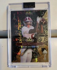 Ryan Williams 2024 Wild Card 5 Card Draw Black & Gold Mojo Holo Diagonal 1/1