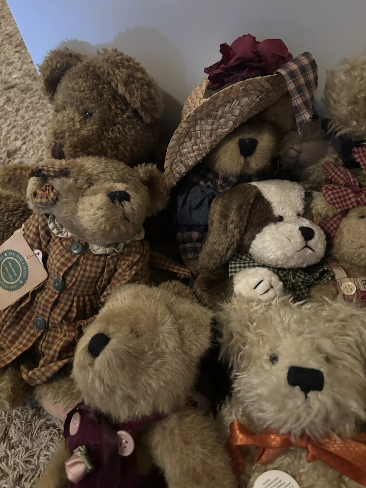 Lote de osos de peluche Boyds - Osos de peluche coleccionables estilo vintage, tamaños mixtos Foto 2 de 4