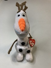 TY BEANIE BABY ORIGINAL DISNEY "FROZEN" OLAF THE SNOWMAN 6" PLUSH 