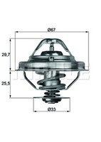 Thermostat KüHlmittel Behr TX 38 80D FüR BMW Opel Rover Vauxhall V94 800 E39 E38