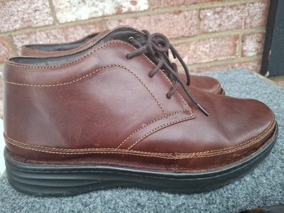 Drew Mens Sz 10 6E Keith Leather Brown Ankle Boot  Chukka Anti Impact Gel Ortho