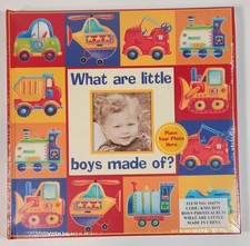 NEW  Sealed Scrapbook Photo Album What Are Little BOYS Made Of New Seasons