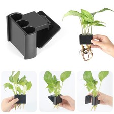 1 Pack Aquarium Plant Holder 3 Holes Aquatic Plant Cups, Fish Tank Holde