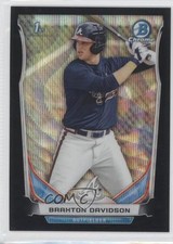 2014 Bowman Draft Chrome Black Wave Refractor Braxton Davidson #CDP28 0b2