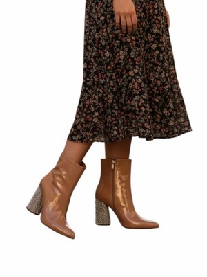 Cape Robbin Women's Biba Nude Ankle Boots Size 7.5