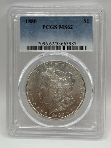1880 Morgan Silver Dollar PCGS MS62