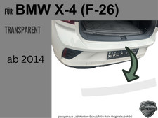 Ladekantenschutz Lackschutzfolie für   BMW  X4 (F26 ab 2014) transparent | 150µm