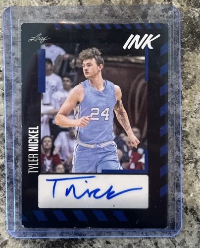 2023-24 Leaf Ink Tyler Nickel #BA-TN1 Auto Black And Blue Refractor RC Auto