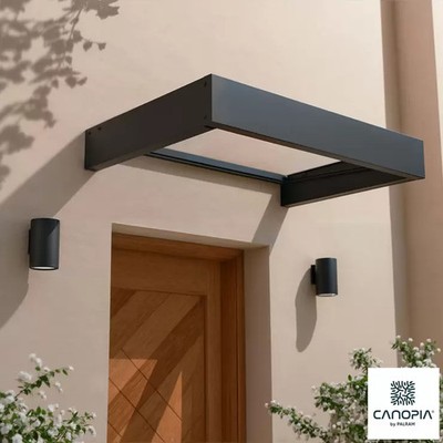 Glastürüberdachung Terrassenüberdachung modern modern minimalistisch Eingang Markise UK