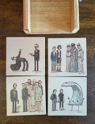 Scott C  Showdowns Coaster Keanu Reeves Point Blank Matrix John Wick Bill & Ted