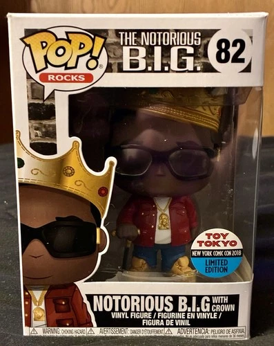 Funko Pop! Rocks Notorious B.I.G #82 Toy Tokyo LE NYCC 2018 w/ Protector