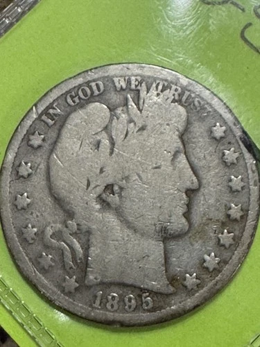 1895-s Barber Half Dollar, Much Better Date, Free shipping