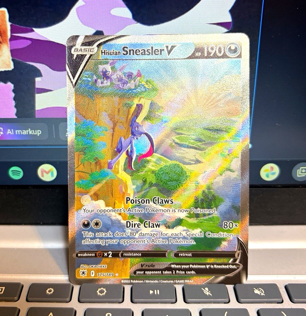 Pokémon TCG Hisuian Sneasler V Astral Radiance Ultra Rare Holo 175/189 ENG 2022