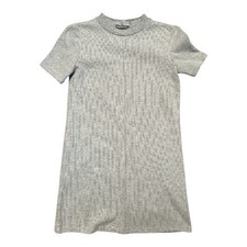 Zara Grey Short Sleeve Sweater Short Dress Size S