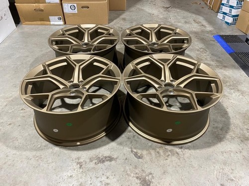 20” NEW 2023 RS6 Style Alloy Wheels Satin Bronze Metal AUDI A5 A6 A7 5x112 - Picture 7 of 12