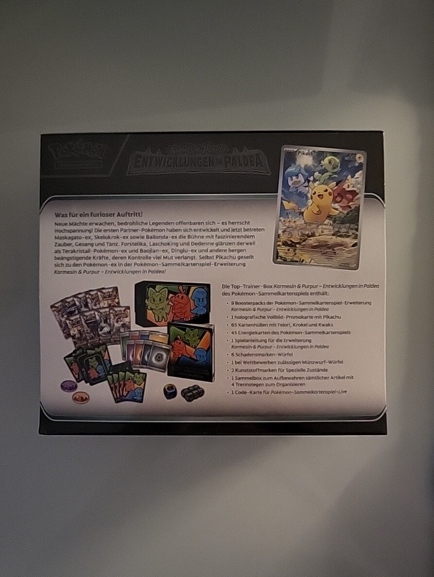 Thumbnail - Pokemon Entwicklungen In Paldea Karmesin&purpur Toptrainerbox Ovp