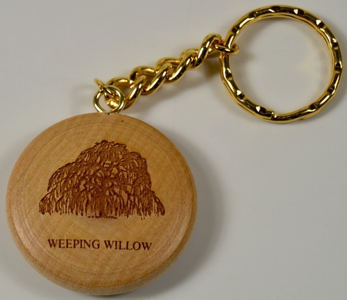 Round Wooden Keyring - Engraved With Your Favourite Tree - Wood - Gift - Present - Picture 33 of 33