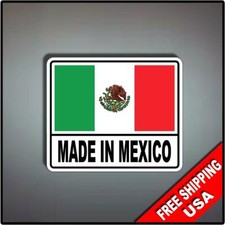 Made in Mexico Vinyl Decal Sticker Mexico Pride 4.5" x 3.75"