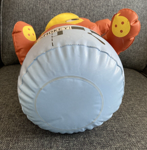 Vintage inflable inflable roly poli Smokey The Bear Ideal Toy Co 15" años 60 70 - Imagen 5 de 8