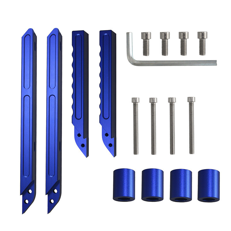 Front & Rear Grab Handles Kit Aluminum Grab Bar for 07-18 JK Jeep