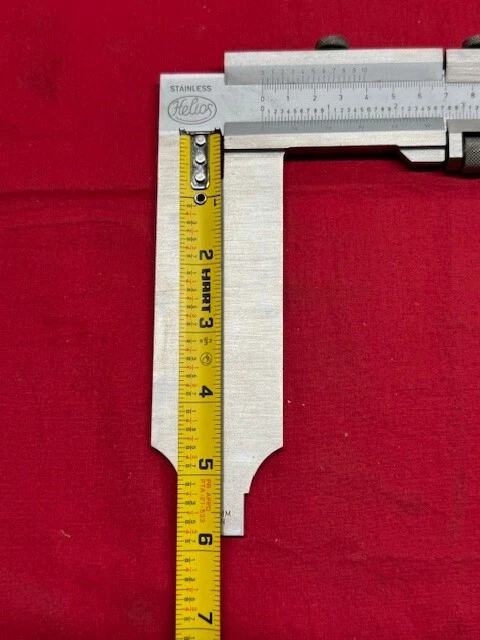 HELIOS VERNIER CALIPER 0-20" Nib Style Jaws w/ Fine Adjustment - VINTAGE - Image 4 of 4