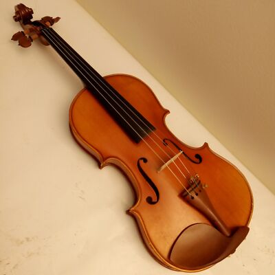One 1Piece Back! Violin Size 4/4 Luthier+Knilling Case+Bow*Wood Chin-Rest+Tuners