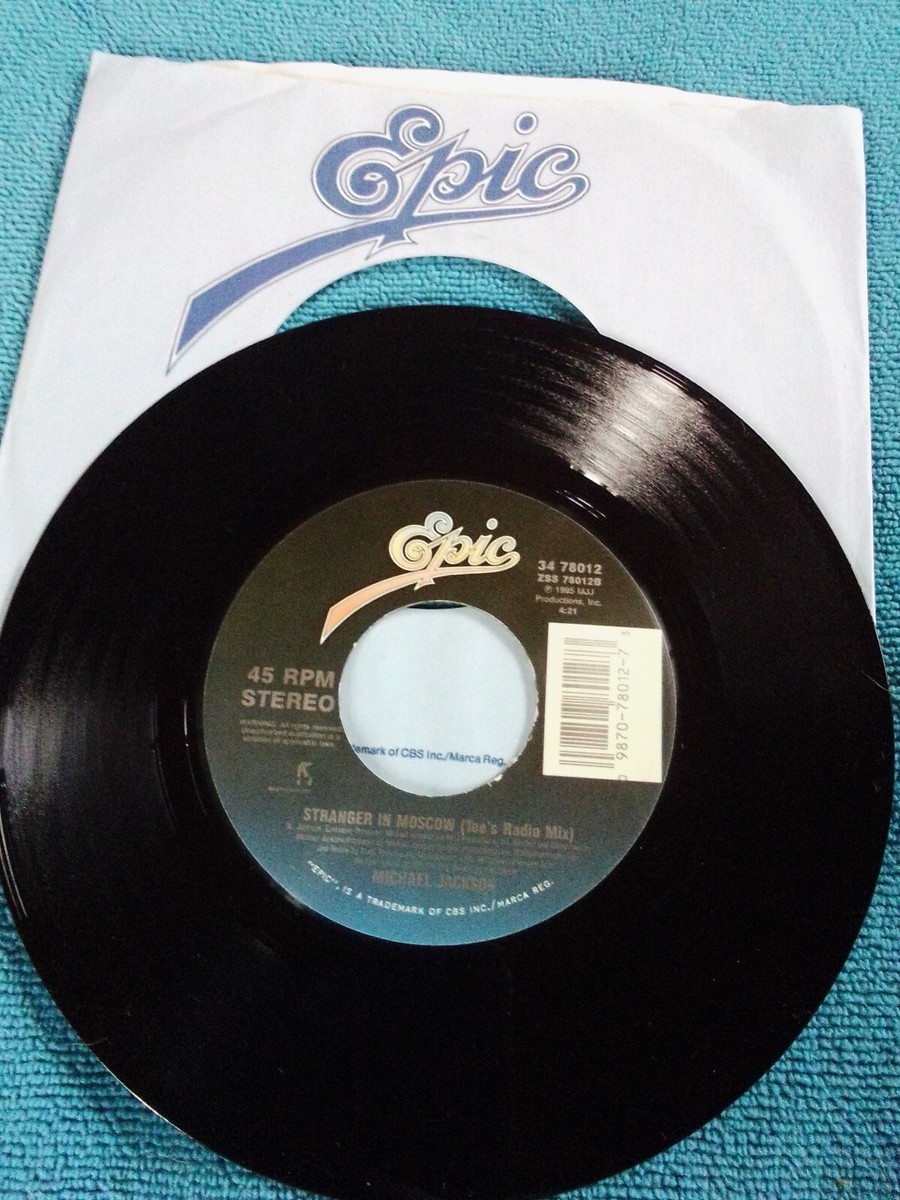 美品michael jackson Stranger in Moscowレコード MICHAEL JACKSON Stranger In Moscow, Record#, 34 78012. 7
