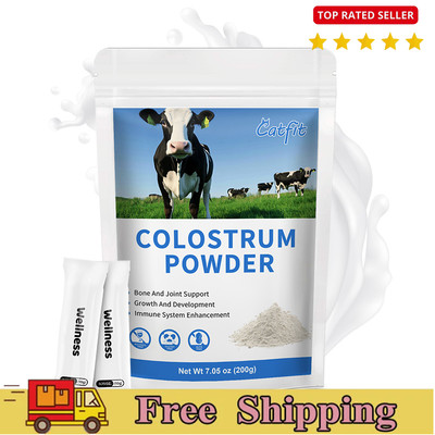 Organic Colostrum Powder 200g,40% IgG,10000mg Colostrum,Immune Support