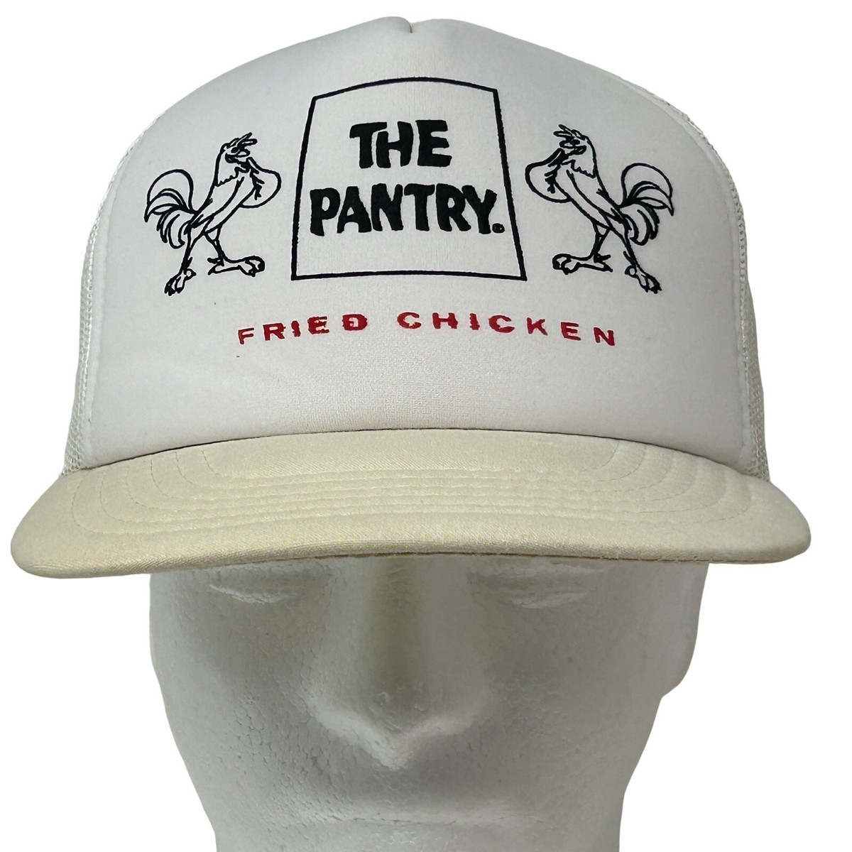 Vintage 80s The Pantry Fried Chicken Trucker Hat Cap 5 Panel Mesh