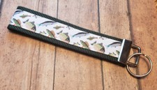 Fish / Fishing Wrist Keyfob / Wristlet Keychain