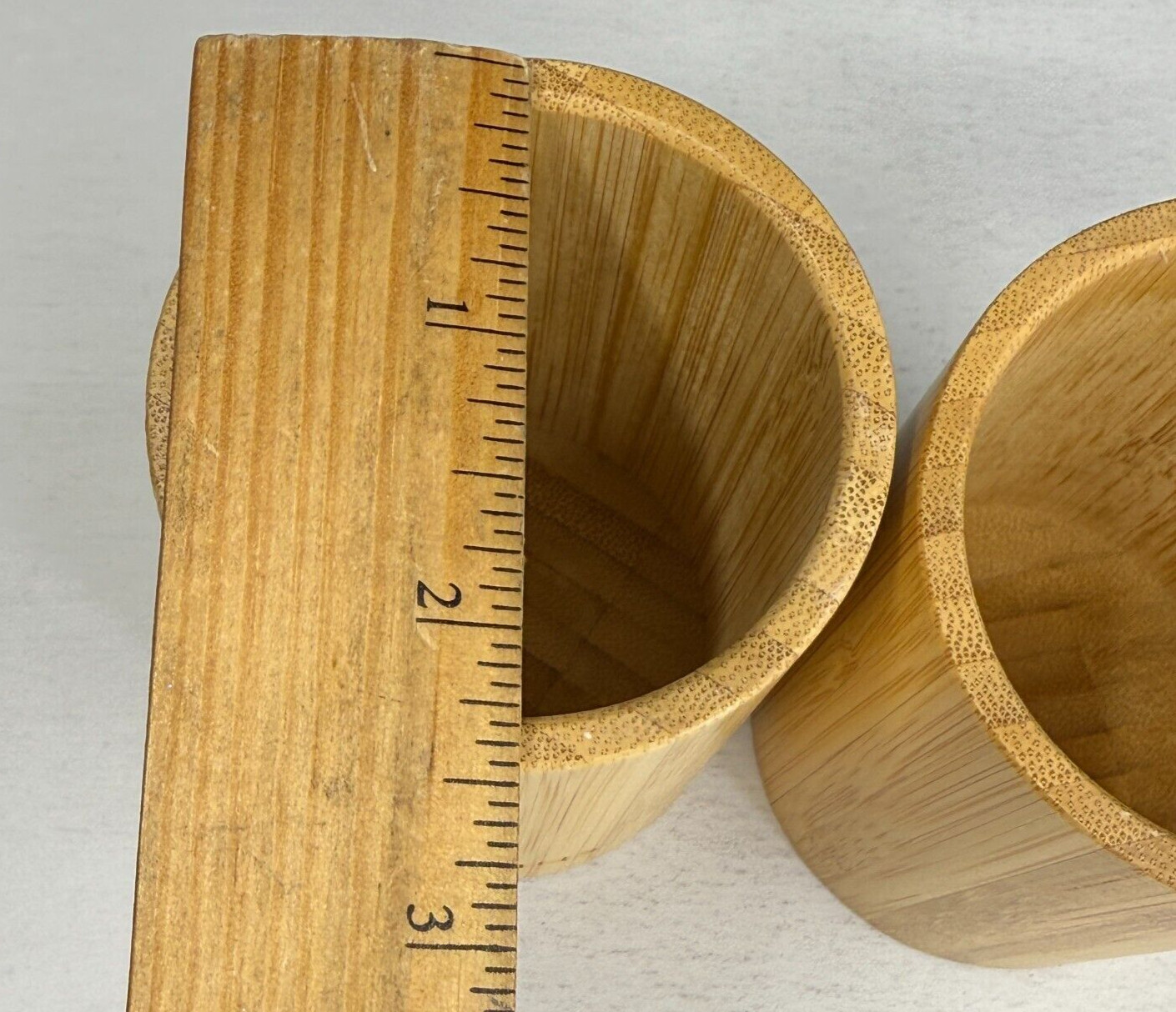 Origins Cup Natural Pure Bamboo / Wooden (LOT OF 2)  NEW HOLIDAY SALE