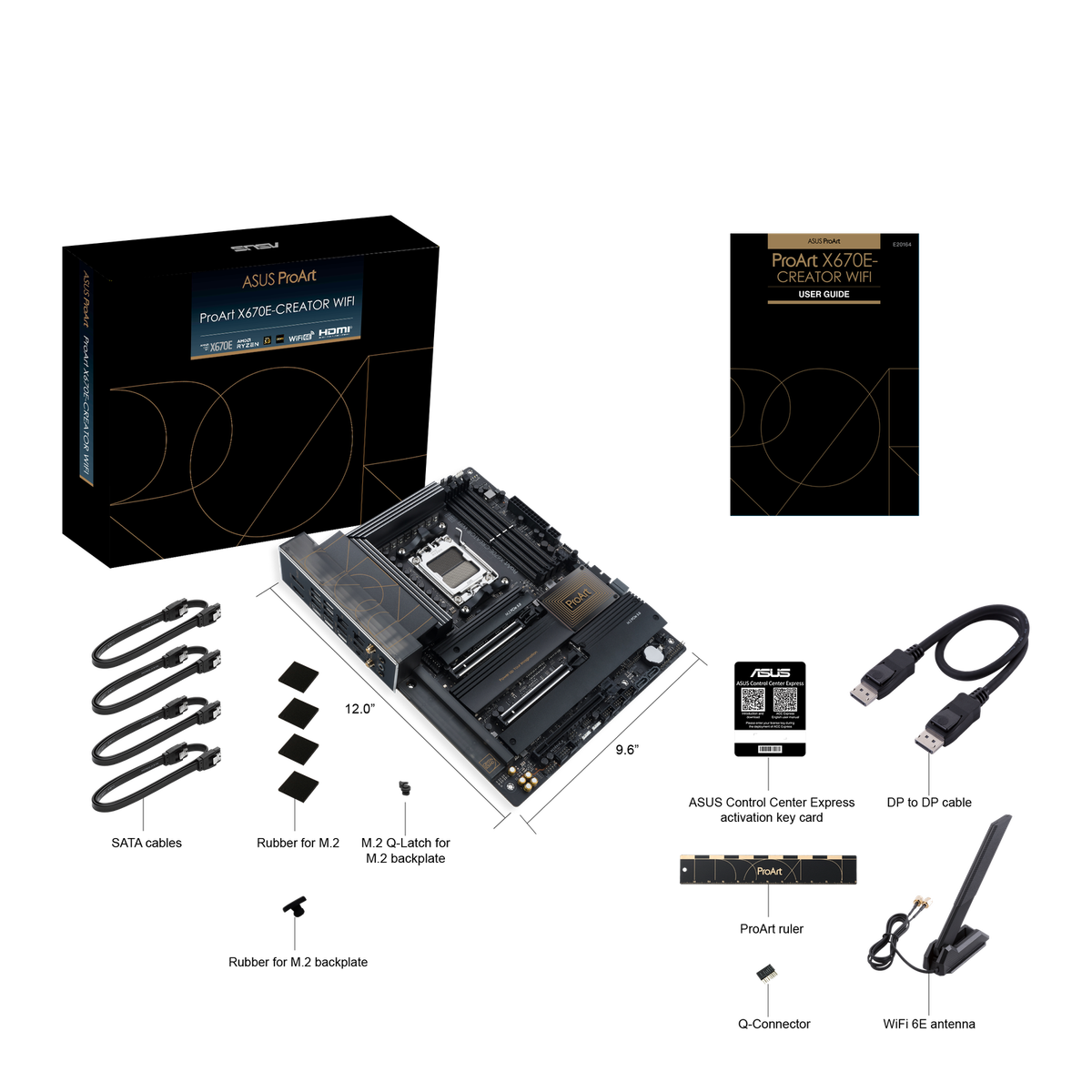 【中古】ASUS ProArt X670E-CREATOR WIFI ASUS ProArt X670E-Creator WiFi 6E Socket AM5 (LGA 1718) ryzen 7000
